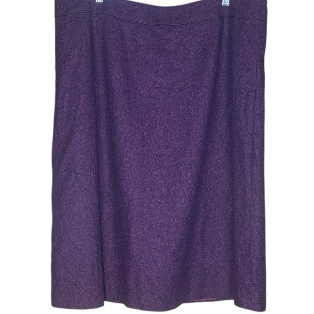 Kasper Elegant Purple Women's Midi Skirt SZ 16W